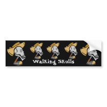 Walking Skulls bumper stickers