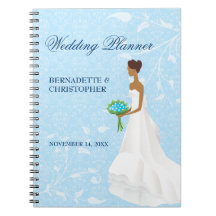 Walking the Aisle Blue Wedding Planner Notebook