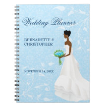 Walking the Aisle Blue Wedding Planner Spiral Note Book