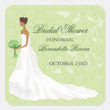 Walking the Aisle Bridal Shower Sticker