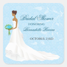 Walking the Aisle Bridal Shower Sticker