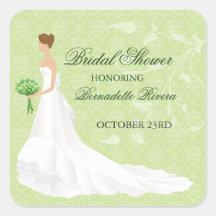 Walking the Aisle Bridal Shower Sticker