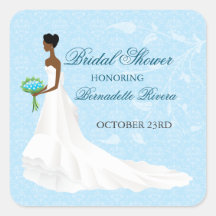 Walking the Aisle Bridal Shower Sticker