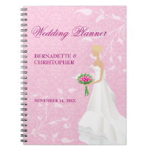 Walking the Aisle Pink Wedding Planner Notebook