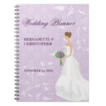 Walking the Aisle Purple Wedding Planner Notebooks