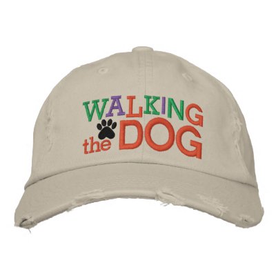 Walking the Dog Cap by SRF embroidered hat