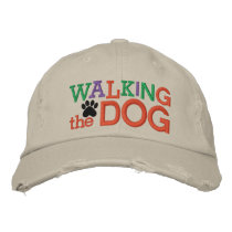 Walking the Dog Cap by SRF Embroidered Baseball Caps