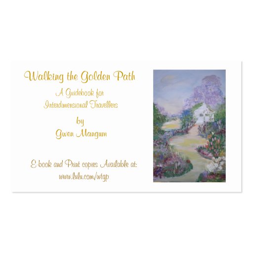 Walking the Golden Path Business Card Template