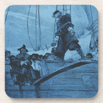 Walking the Plank cork coasters