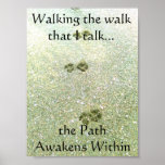 Walking the Talk (green sand) Poster