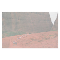 Walking through the Olgas Gorge, Australia Desert Stationery Design