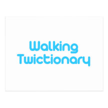 Walking twictionary post cards