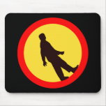 WALKING WHEEL HAMSTER TRAFFIC SIGN MOUSE MAT