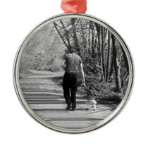 Walking With Daddy Christmas Ornament