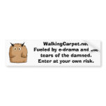 WalkingCarpet.net Bumper Sticker