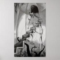 staircase, stairwell, stairs, tentacles, monster, octopus, dome, grunge, goth, incurvation, concave shape, German reunification, corbel step, glass, dirtiness, incurvature, Reichstag building, well, Berlin, corbie-step, landmark, imaginary being, imaginary creature, bugbear, corbiestep, crow step, mythical monster, moving staircase, moving stairway, skywalk, backstairs, companionway, disagreeable person, uncleanness, flight of steps, ghat, flight of stairs, unpleasant person, emergency exit, Poster with custom graphic design