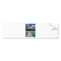 walkway reaching out into the sea bumper sticker