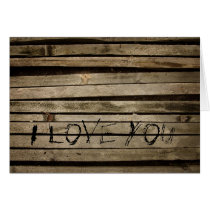 Wall Boards I Love You Card