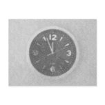 Wall Clock Canvas Sketch on Horizontal Postcard
