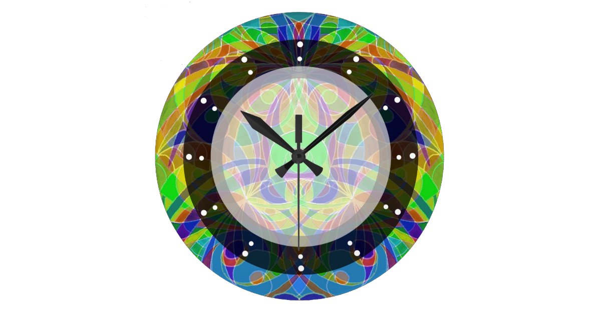 Wall Clock Ethnic Style Zazzle