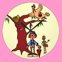 WALL CLOCk  "FUN ANIMAL" wall clocks