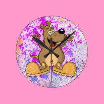 WALL CLOCK "funny rat" wall clocks