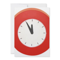 Wall Clock Personalized Invites