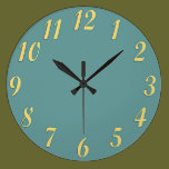 Wall Clock with Custom Color Background wall clocks