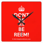 [Crown] dont be jel be reem!  Wall Clocks