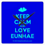 [Two hearts] keep calm and love eunhae  Wall Clocks