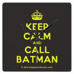[Crown] keep calm and call batman  Wall Clocks