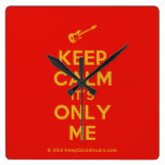 [Electric guitar] keep calm it's only me  Wall Clocks