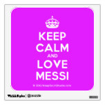 [Crown] keep calm and love messi  Wall Decals