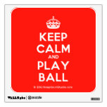 [Crown] keep calm and play ball  Wall Decals