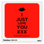 [Two hearts] i just love you xxx  Wall Decals