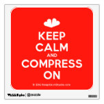 [Two hearts] keep calm and compress on  Wall Decals