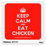 [Crown] keep calm and eat chicken  Wall Decals