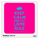 [Two hearts] keep calm and let love rule  Wall Decals