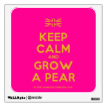 [UK Flag] keep calm and grow a pear  Wall Decals