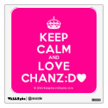 [Crown] keep calm and love chanz:d [Love heart]  Wall Decals