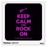 [Electric guitar] keep calm and rock on  Wall Decals