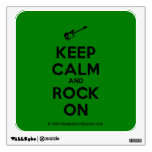 [Electric guitar] keep calm and rock on  Wall Decals