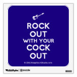 [Electric guitar] rock out with your cock out  Wall Decals