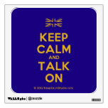 [UK Flag] keep calm and talk on  Wall Decals