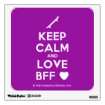 [Skateboard] keep calm and love bff [Love heart]  Wall Decals