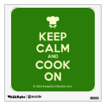 [Chef hat] keep calm and cook on  Wall Decals