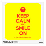 [Smile] keep calm and smile on  Wall Decals