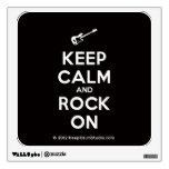 [Electric guitar] keep calm and rock on  Wall Decals