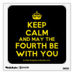 [Crown] keep calm and may the fourth be with you  Wall Decals