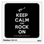 [Electric guitar] keep calm and rock on  Wall Decals